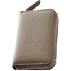 STREAM Card Case, Genuine Leather, Large Capacity, Accordion-Style, Anti-Skimming, Unisex,