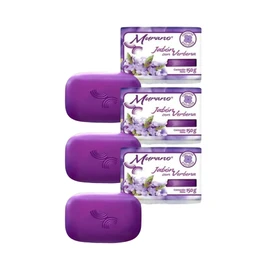 Jabón Barra Murano Natural Con Verbena 3 Pack De 150g C/u