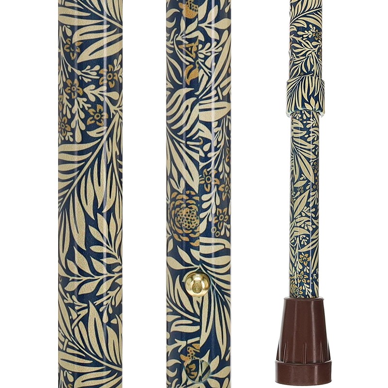 Golden Petals Designer Derby Adjustable Walking Cane – Stylish Adjustable