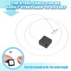 PATIKIL 5 ft Retractable Remote Control Tether, Security Cable Lanyard