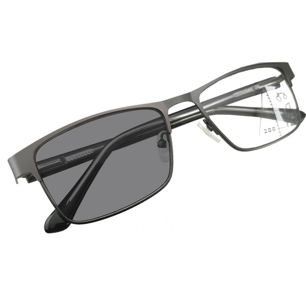 Circleperson Men Photochromic Reading glasses Light-sensible Sun readers Metal+plastic UV