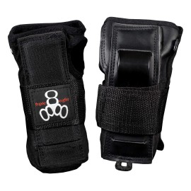 Triple Eight Large Black Wrist Guards for Skateboarding Snowboarding and Roller Skating