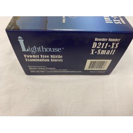 Myers Tire Supply Lighthouse Powder Free Latex Disposable Gloves - XS