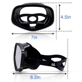 YEUX MER Genuine Scuba Mask with Drain Valve Wide View Suitable for Adults Anti-Fog Scuba Diving, Free Diving, and Snorkeling Goggles Mask You to cope with Inter