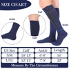 Tarpop 4 Pairs Men Zipper Compression Socks Colorful 20-30mmhg Compression