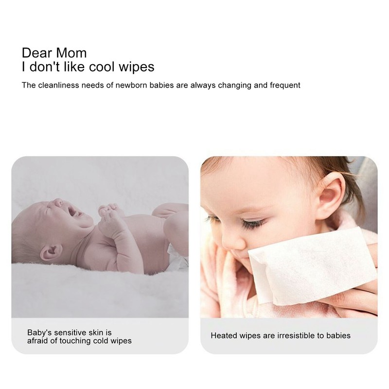 Compact Wipes Warmer Portable Wipe Warmer Baby Wet Wipes Dispenser