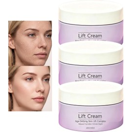 Crema hidratante facial - Crema hidratante facial reafirmante y lifting para suavizar las arrugas, hidratación diaria suave para todo tipo de piel, cremas reafirmante de la piel no grasa (3 piezas)