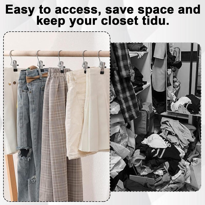 60 clamping hooks, 360° rotatable boot clips, with non-slip, soft