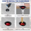 Freestanding Tub Drain Rough-in Kit with PVC Adapter, Bathtub Drain