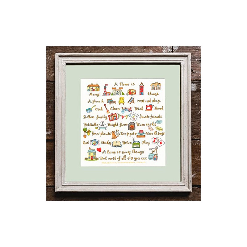 Bothy Threads Cross Stitch Kit - A Home is Many
