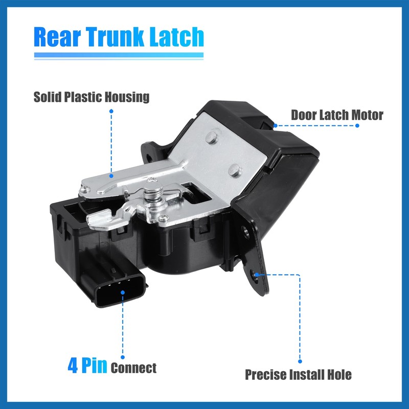 A ABSOPRO Rear Trunk Latch Lock Actuator for Hyundai Elantra