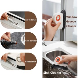 cepillo para polvo de limpieza de ranuras para ventanas 2 en 1
