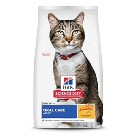 Hill's Science Diet Oral Care, Croquetas para Cuidado Dental Gato Adulto, Sabor Pollo 1.5Kg