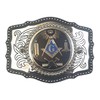 GENUINE TEXAS BRAND Silver Working Tools Square and Compasses Masonic