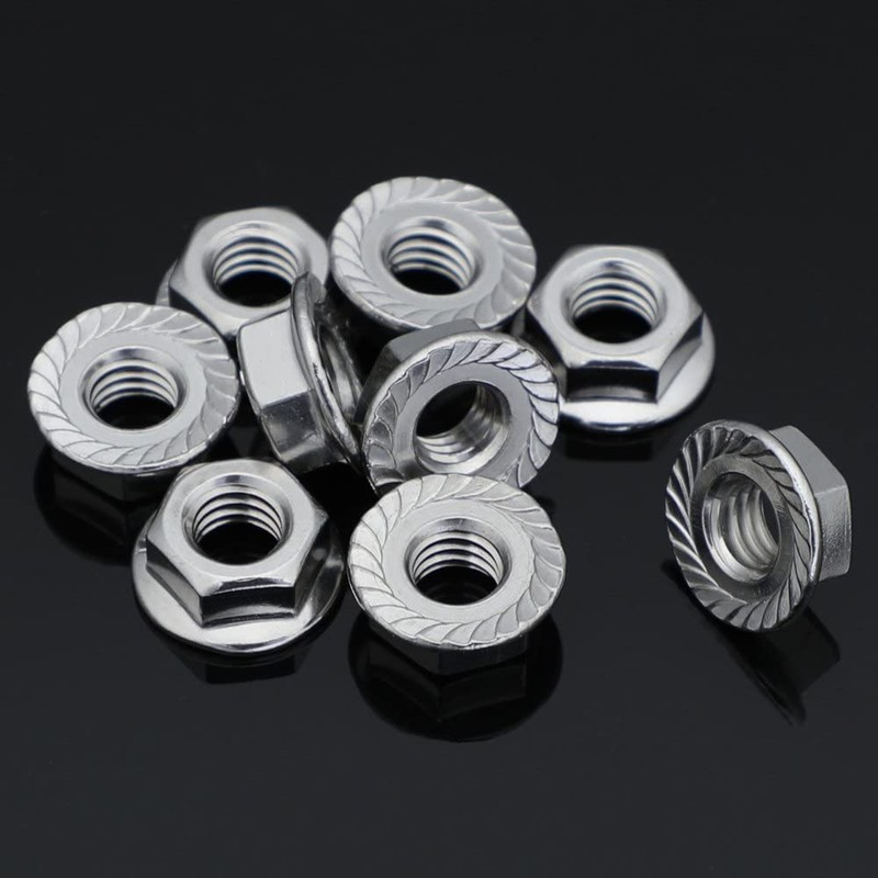 TERF® M6 Serrated Flange Hex Nut M6 (6mm) Hexagonal Serrated