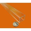 Acrylic Extruded Square Tube 1.0" OW x .750 (3/4") IW