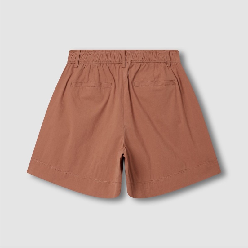 JAJU [JAJU] Women's Cotton Half Pants_Brick