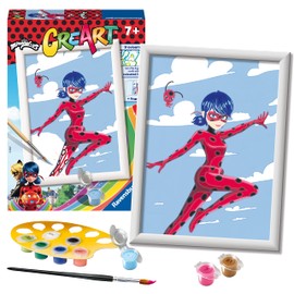 Ravensburger 20132 CreArt Miraculous Numbers for Children's Painting Arts and Crafts Kits from 7 Years, Multicoloured, M