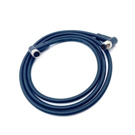 M8 6 Pin Sensor Connector Aviation Cable, Male to Female Right Angle Connector Aviation Electrical Cable A Code Waterproof PVC Cable for Industrial Automation Control 30V 1.5A (3.28 ft)