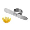 Mikinona 5pcs Stainless Steel Ring Shaped Orange Peeler Easy Citrus