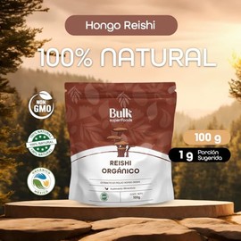 BULK SUPERFOOD Extracto de Reishi Orgánico en Polvo - Hongos Adaptógenos - Suplemento Alimenticio Natural - Extracto en Polvo 100 gr