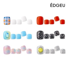 Edge U (현대홈쇼핑)살롱 퀄리티 리얼 샵젤 엣지유  페디 핫썸머 6종 (Hyundai Home Shopping) Salon Quality Real Shop Gel Edge You Pedi Hot Summer 6 Types