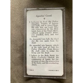 Apostles' Creed Holy Card