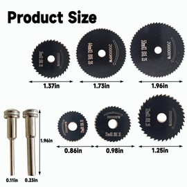 Dremel Cutting Discs, Rotary Tool Blades, Drill Cutting Wheel, Mini Circular Rotary Saw Blades with Screwdriver for Wood Plastic Metal Cutting