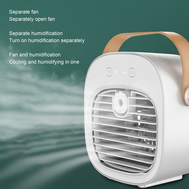 Portable Air Conditioner USB Rechargeable 3 Speeds Personal Evaporative Air
