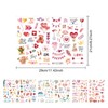 Merzio 4 Sheets Wedding Stickers for Scrapbooking, Waterproof Scrapbook Stickers