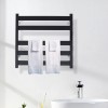 5-Tier 200w Heated Towel Rack Wall-mounted Bathroom Heating Rail Stainless Stee