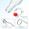 YEBODA Clear Glass Beer Bottles for Home Brewing with Easy