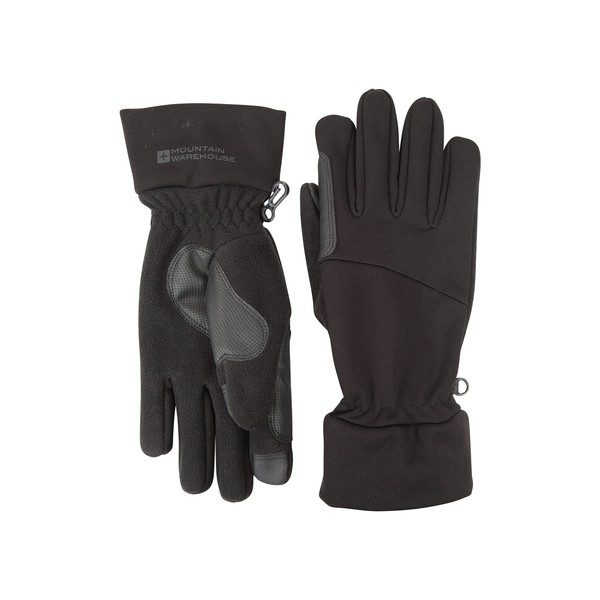 Mountain Warehouse Softshell Womens Touchscreen Gloves - Brushed inner, Improved
