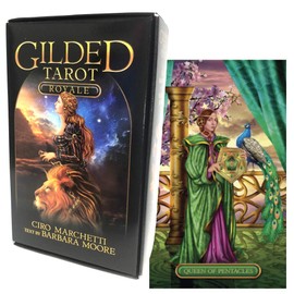 78 Tarot Cards, Weight Edition, Tarot Divination Telling, Gilded Tarot Royale Deck, Japanese Instruction Manual Included (English Language Not Guaranteed)