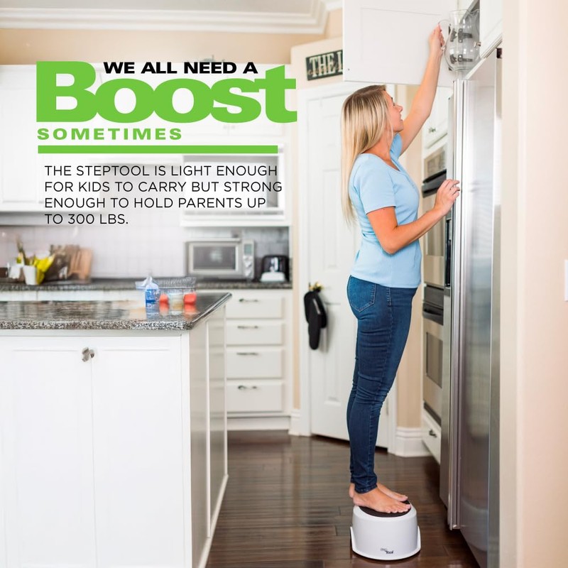 Joovy StepTool Toddler Step Stool with No-Slide Grips on Top