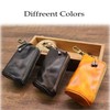 1 Pcs Leather Mini Medieval Pouch Keychain,Medieval Leather Zipper Coin