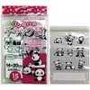 K-827S Core Zipper Bag, Panda Pattern, Height 7.9 x Width