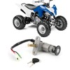 4 Wire Ignition Switch Ignition Flameout Handlebar Lock with 2