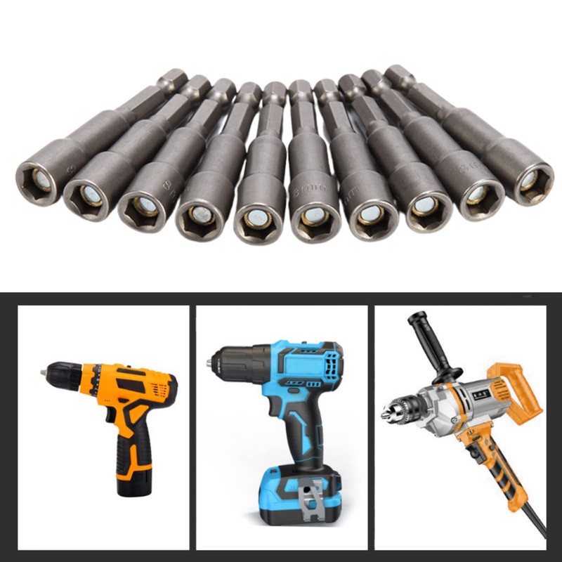 Power Nuts Driver Drill Bit, 5/16'' Nut Driver Bit Sets,