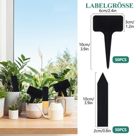 200 Stück Pflanzetiketten Zum Beschriften, Pflanzenschilder, Pflanzen Beschriftungsschilder Grow Zubehör, Garten Pflanze Etiketten zur Kennzeichnung des Keimlingswachstums
