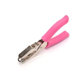 Vaessen Creative 21448-003 Hand Punching Pliers Circle, 1.6 mm, Punch, Hand Punch, 1 Piece, up to 160 g/m², for Paper and Scrapbooking, White/Pink