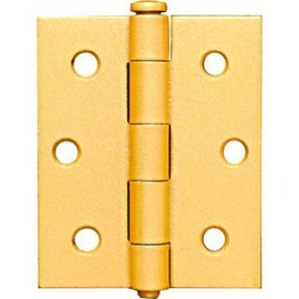 NATIONAL MFG/SPECTRUM BRANDS HHI National Hardware N115-477 N115477 BRS 3X2-1/2 Door Hinges, BakEnamel Brass