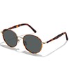 CARFIA Stylish Polarised Women's Sunglasses with Round Glasses Frame Vintage