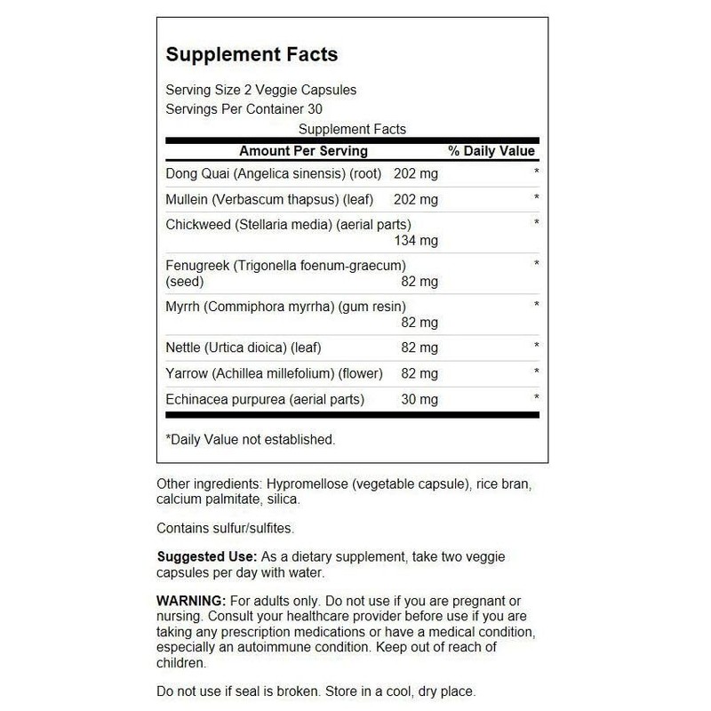 Swanson Prime Lung 60 Veg Caps