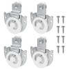 Sliding Closet Door Hardware Set, 4 Pack Sliding Wardrobe Door