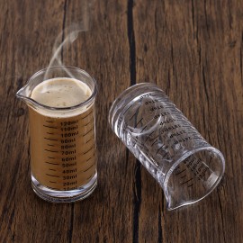 Ackers Shot Glass Measuring Cup 4 Ounce/120ML Liquid Heavy High Espresso Glas...