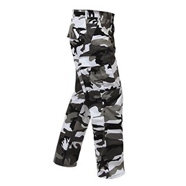 Rothco Color Camo Tactical BDU Pants - Rugged Outdoor Hiking Cargos Uniform Pant (US, Alpha, XX-Large, Regular, Regular, City Camo)