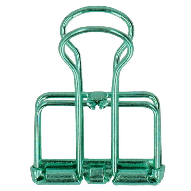 19mm 80pcs Binder Clips Strong Clamping Force Metal Hollow Tail