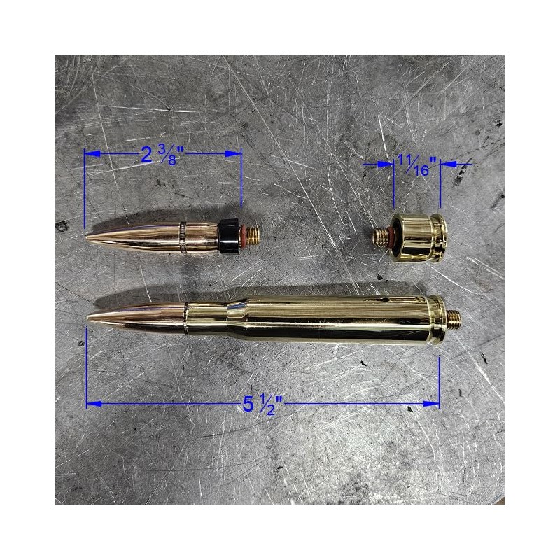 Complete 50 cal Bullet Tig Welding Back Cap Set, Welding