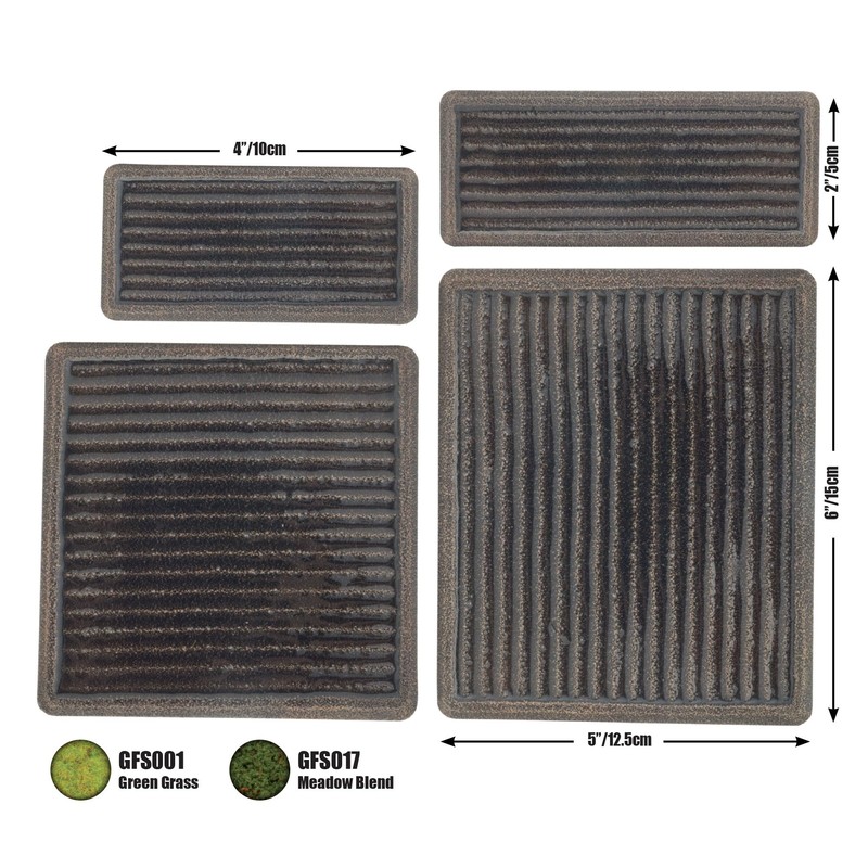 Flames Of War Model Kit - Pre Painted Paddy Fields